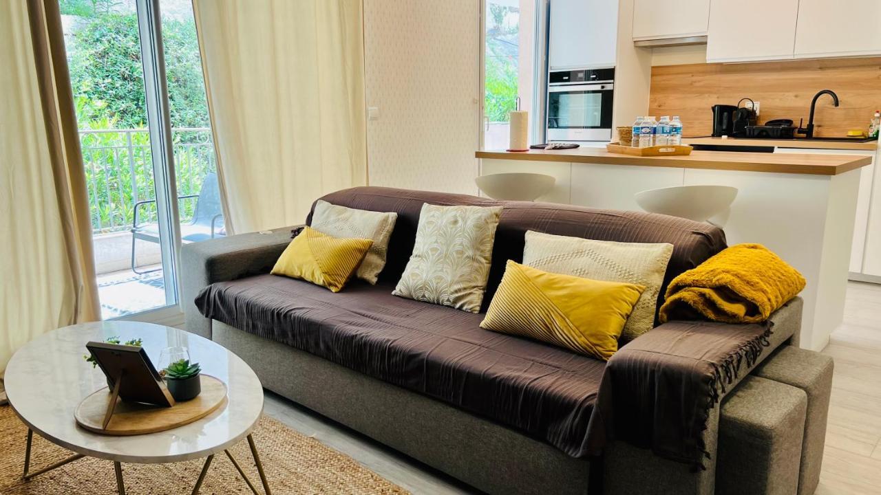 La Villa Ondine - Spacieux Appartement Sur Les Collines Nicoises - Piscine - 2 Parkings - Clim - Wifi Nizza Kültér fotó